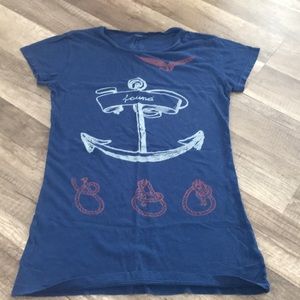 Navy “Found” tee. Size small. Smoke free home